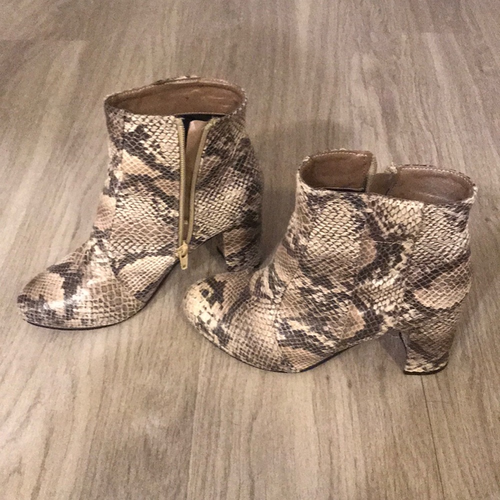 Steve Madden Snakeskin Booties